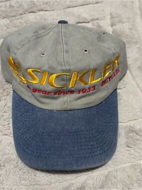 Sickles Embroidered Two-Tone Baseball Cap - Gray & Blue